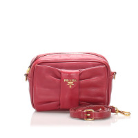 Prada Shoulder bag Leather in Red