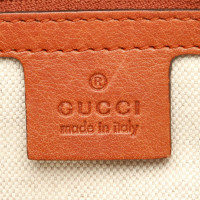 Gucci Tote bag Leer in Rood