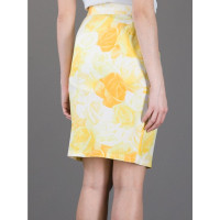 Gianni Versace Skirt Silk in Yellow