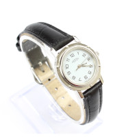 Hermès Horloge Staal in Wit