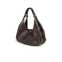 Bottega Veneta Campana Bag Hobo Medium 34cm aus Leder in Braun