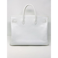 Hermès Birkin Bag 40 aus Leder in Weiß