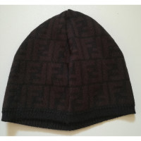 Fendi Hut/Mütze aus Wolle in Braun