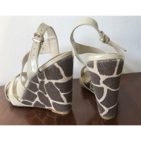 Dune London Wedges Patent leather in Beige