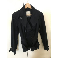 Moncler Jacket/Coat Cotton in Blue