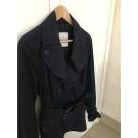 Moncler Veste/Manteau en Coton en Bleu