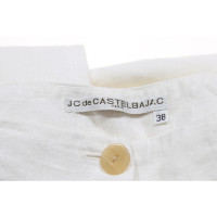 Jc De Castelbajac Trousers Linen in Cream