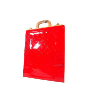 Louis Vuitton Shopper aus Lackleder in Rot