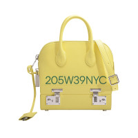 Calvin Klein Handbag Leather in Yellow