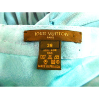 Louis Vuitton Rock aus Seide in Türkis