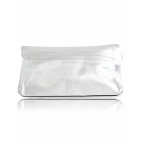 Alexander McQueen Clutch Bag Leather in Silvery