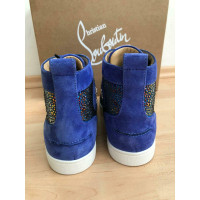 Christian Louboutin Sneaker in Pelle in Blu