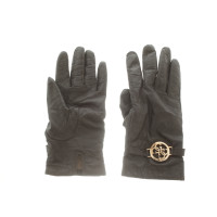 Guess Gloves Leather in Brown