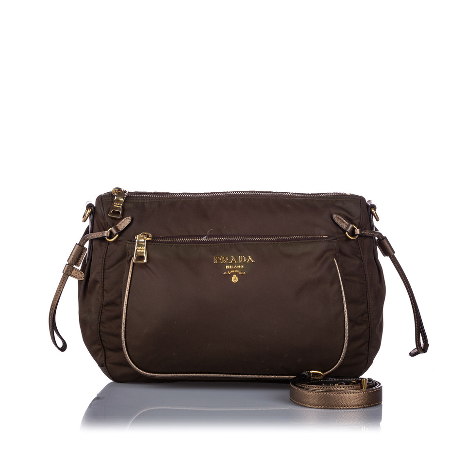 Prada Shoulder bag Cotton in Brown