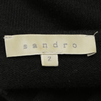 Sandro Gebreide jurk in zwart