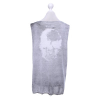 Skull Cashmere top in grey