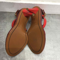 Chloé Sandalen aus Leder in Rot