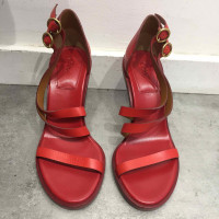 Chloé Sandalen aus Leder in Rot