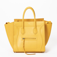 Céline Phantom Luggage Leather in Yellow