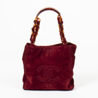 Chanel Borsa a tracolla in Pelle in Bordeaux