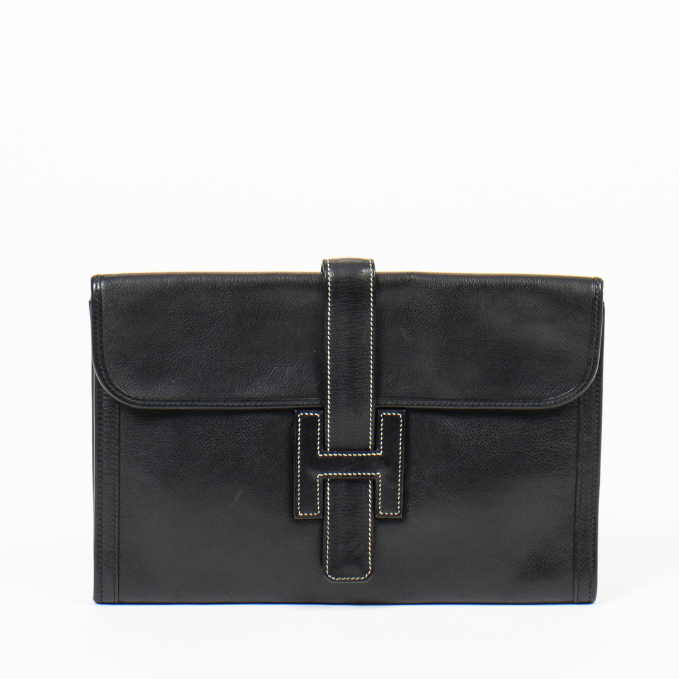 Hermès Jige Elan 29 Leather in Black