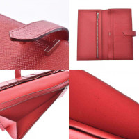 Hermès Béarn aus Leder in Rot