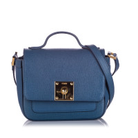 Fendi Umhängetasche aus Leder in Blau