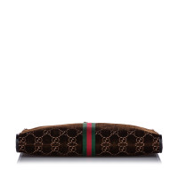 Gucci Maxi Rajah Tote Silk in Brown