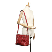 Prada Shoulder bag Leather in Red