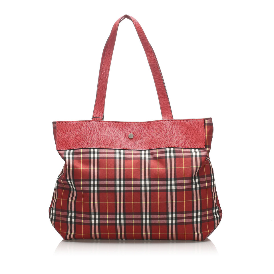 Burberry Tote Bag aus Canvas in Rot