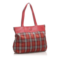 Burberry Tote Bag aus Canvas in Rot