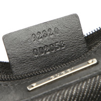 Gucci Täschchen/Portemonnaie aus Jeansstoff in Schwarz