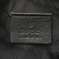 Gucci Täschchen/Portemonnaie aus Jeansstoff in Schwarz