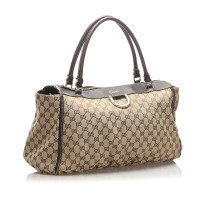 Gucci Tote Bag aus Canvas in Beige