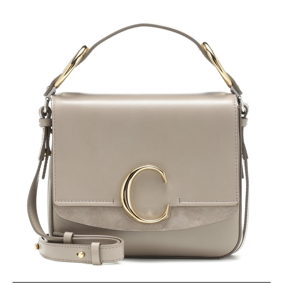Chloé C Bag Leather in Nude