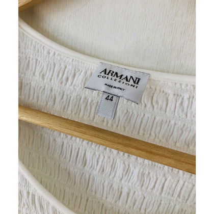 Armani Collezioni Top en Coton en Blanc