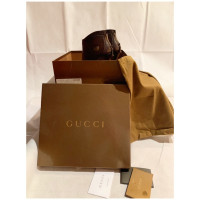 Gucci Stiefeletten aus Leder in Braun