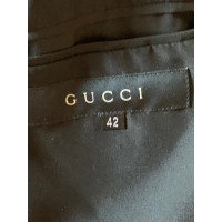 Gucci Jacke/Mantel aus Seide in Schwarz