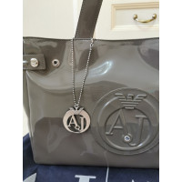 Armani Jeans Shopper Patent leather in Grey