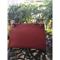 Gucci Marmont Bag Leer in Rood