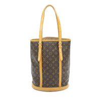 Louis Vuitton Bucket Bag en Toile en Marron