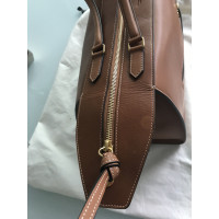 Céline Ring Bag Medium Leer in Bruin
