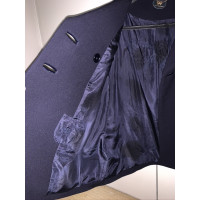 Anya Hindmarch Jacke/Mantel aus Wolle in Blau