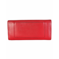 Céline Clutch Bag Leather in Red
