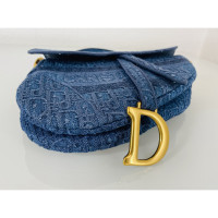 Christian Dior Saddle Bag Jeans fabric in Blue