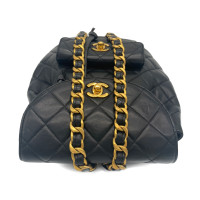 Chanel Backpack Leather in Black