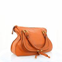 Chloé Marcie Bag aus Leder in Orange