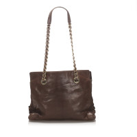 Prada Shoulder bag Leather in Brown