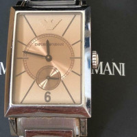 Emporio Armani Armbanduhr aus Stahl in Silbern