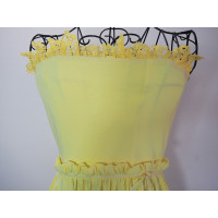 Red Valentino Kleid aus Baumwolle in Gelb